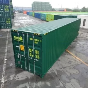 Contenedor marítimo 40 pies HC Verde Nuevo