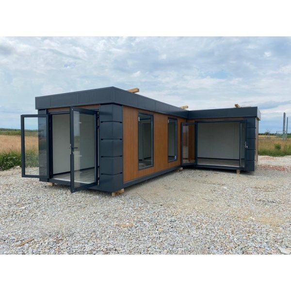 Módulo comercial combinado de 2 piezas, 3 x 6 m (36 m²)